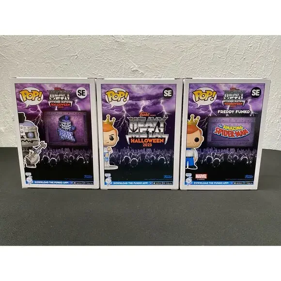 Funko Heavy Metal Halloween 2023 Box Rusty Steel, Atomic Freddy, Freddy Mysterio - Picture 6 of 13